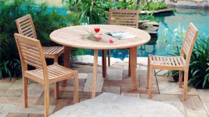 Solid Teak Wood Dining Set Product Indonesia Garden Outdoor Furniture