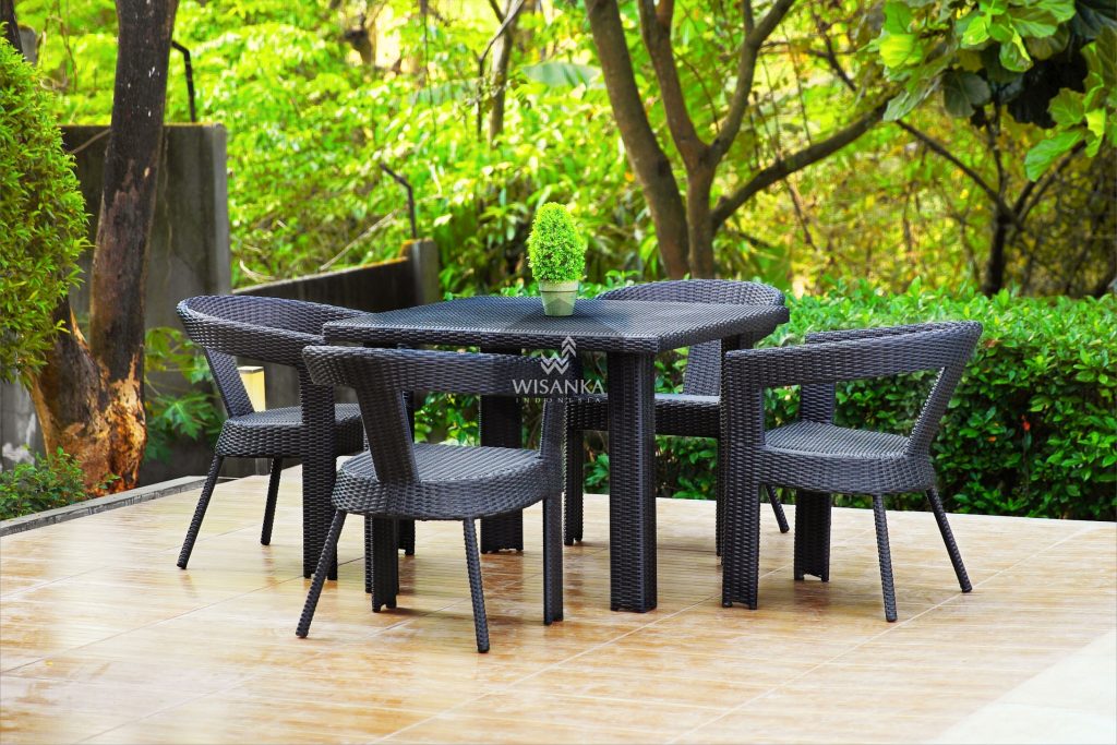 Synthetic Rattan Furniture Espana Dining Set | Indonesia Garden Teak